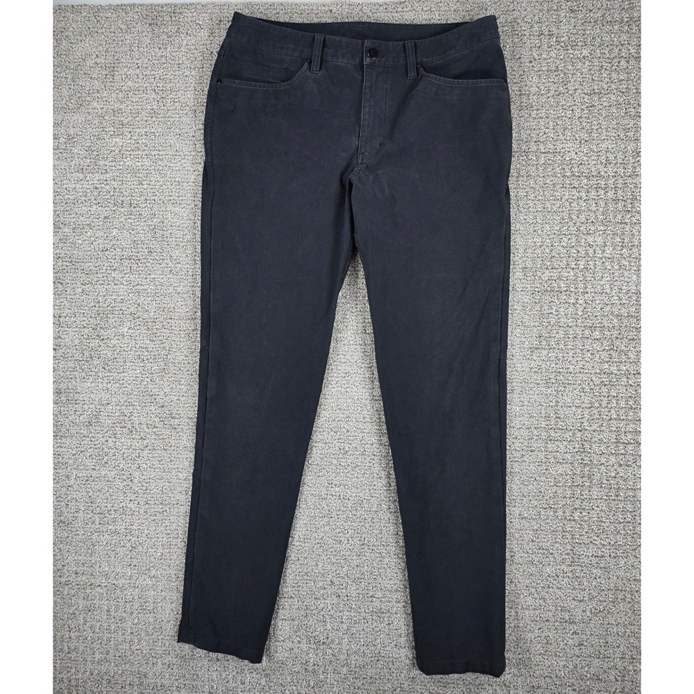 Lululemon ABC Pant Utilitech Slim Fit Canvas Black‎ Size 33x32 Mens Casual
